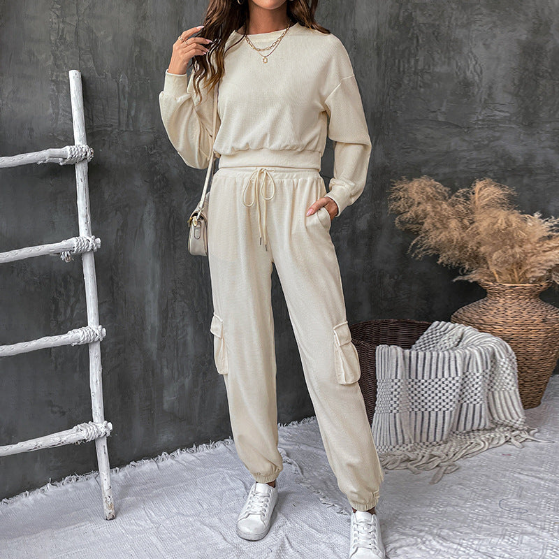 Damen Lässiges Relaxed-Fit Jogginganzug Drune