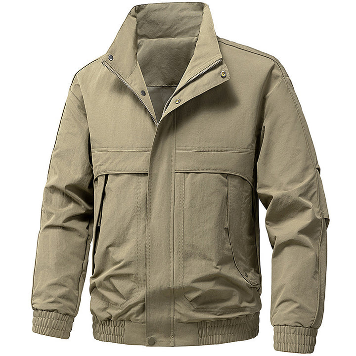 Herren technische Kapuzen-Softshelljacke mit verstellbarer Kapuze und Utility-Taschen Drune