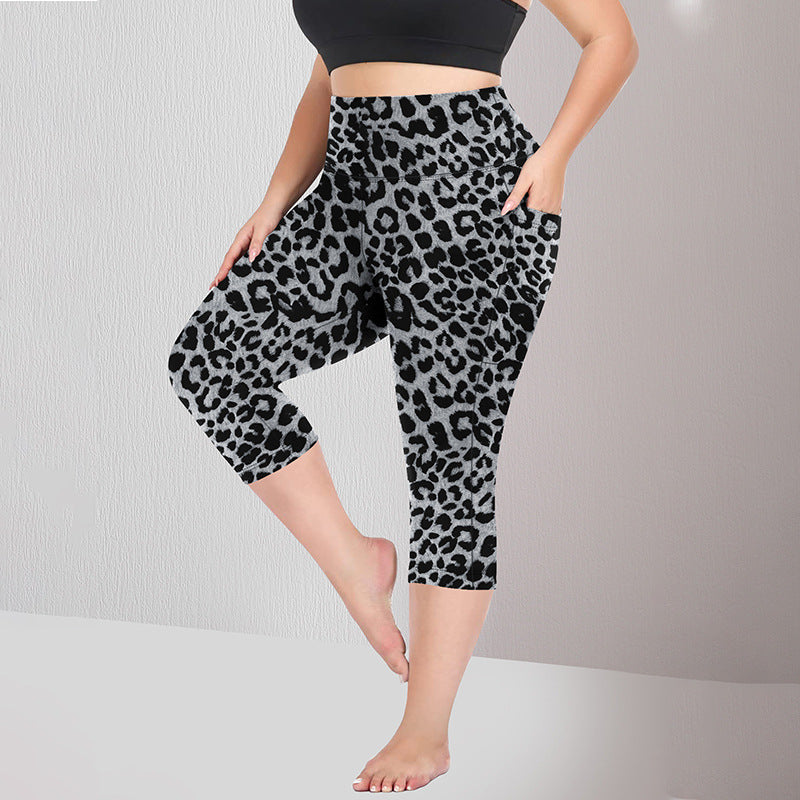 Damen Sculpting-Capri mit hoher Taille, Seitentaschen und formender Nahtführung Drune