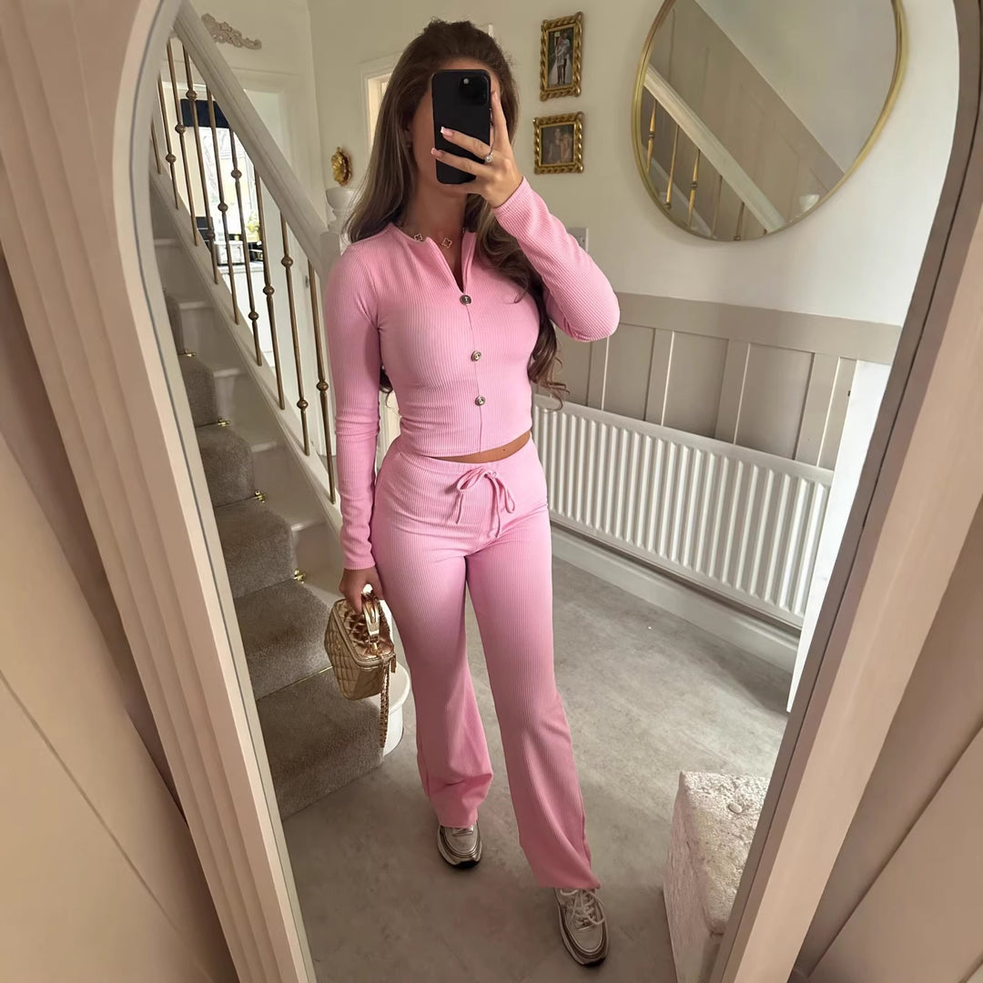 Damen Jumpsuit mit elegantem Knopfverschluss und lässigem Schnitt