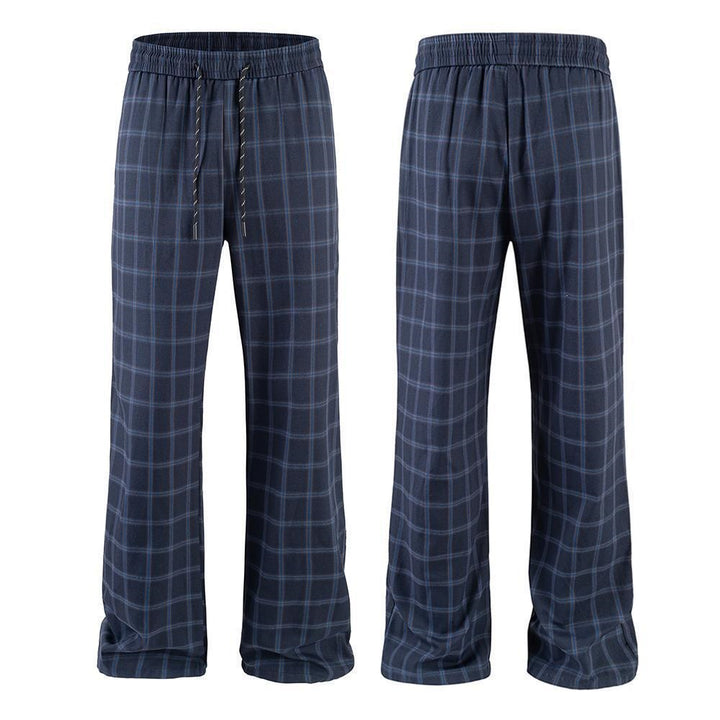 Herren Bequeme Freizeithose mit Karomuster Drune