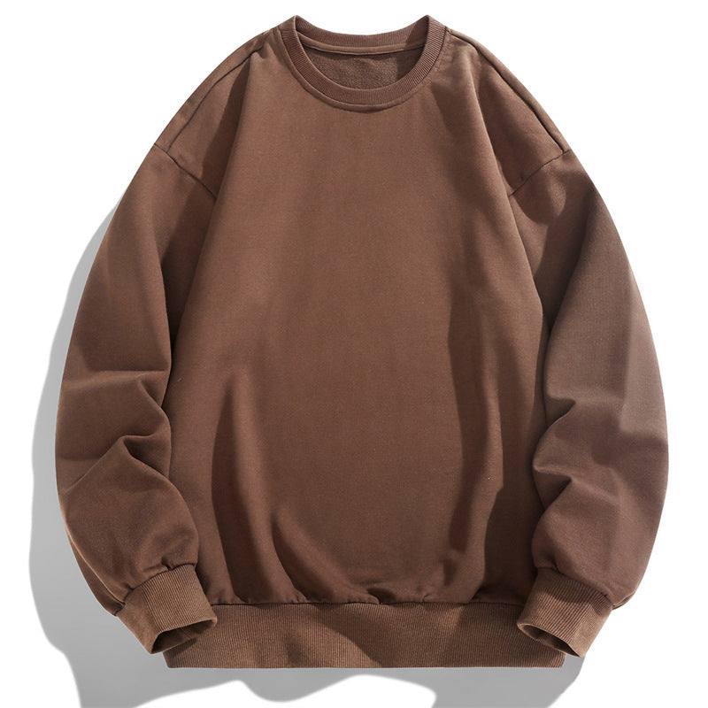 Herren Oversize Rundhals-Sweatshirt mit Rippbündchen und dropped-shoulder Schnitt Drune