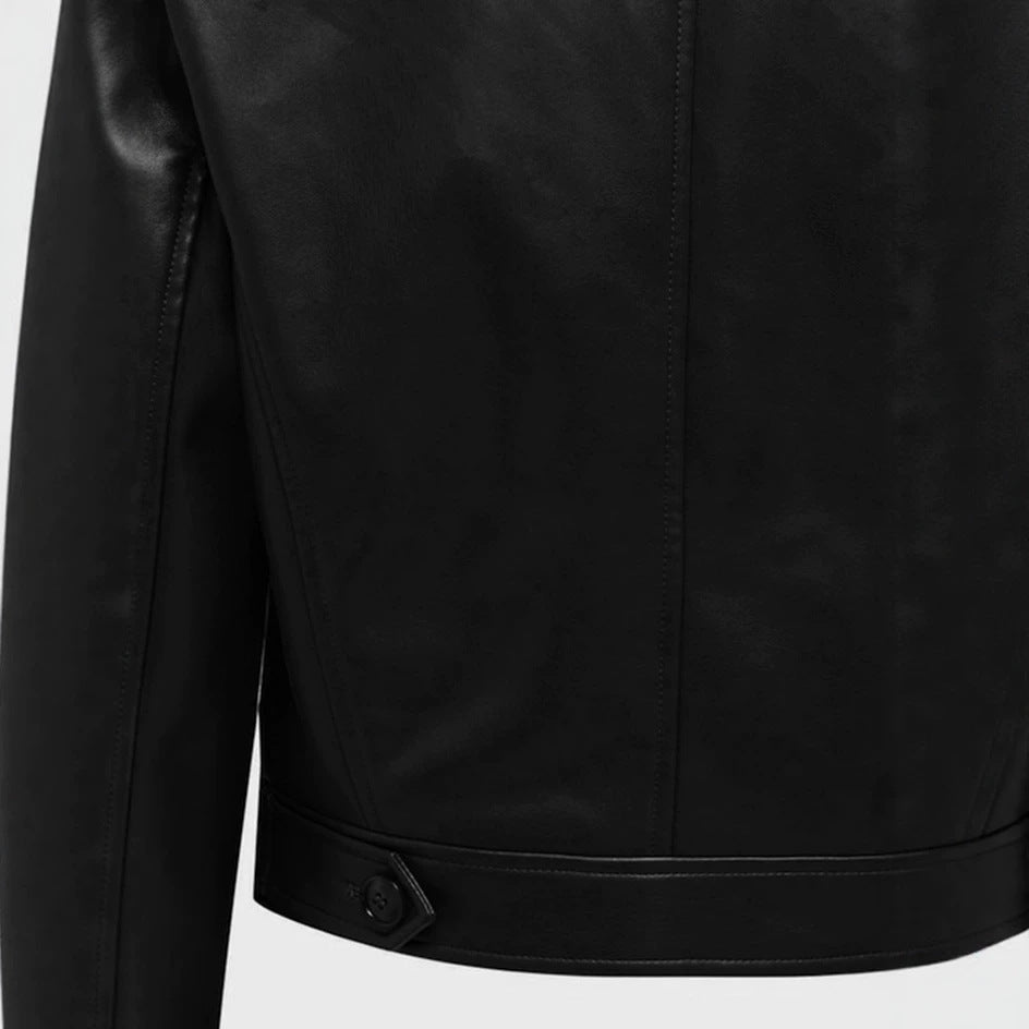 Damen Cropped Lederjacke Drune