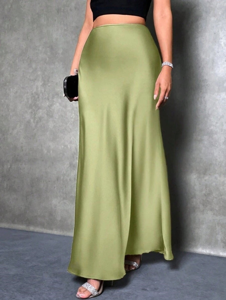 Damen Maxirock mit fließendem Schnitt und elegantem Fall Drune