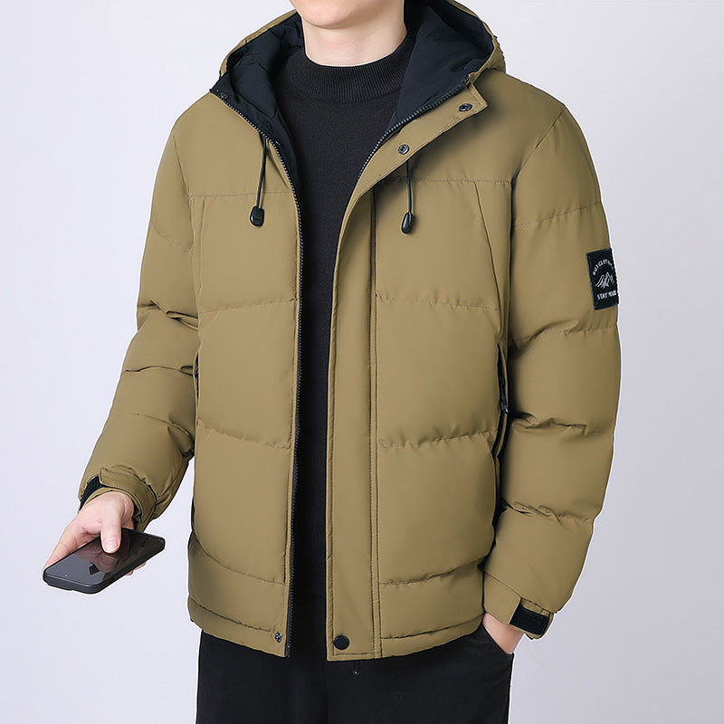 Herren Kapuzen-Steppjacke mit Thermofutter und verstellbarem Saum Drune