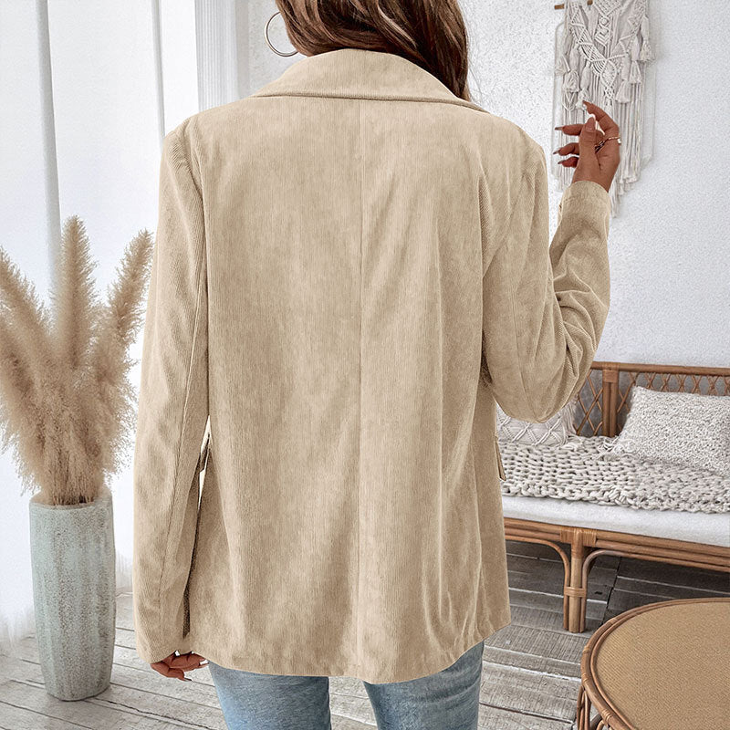 Damen Modische Lässige Cordblazer