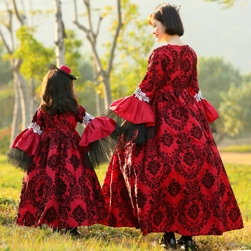 Mädchen märchenhaftes Ballkleid mit Rüschendetails Drune