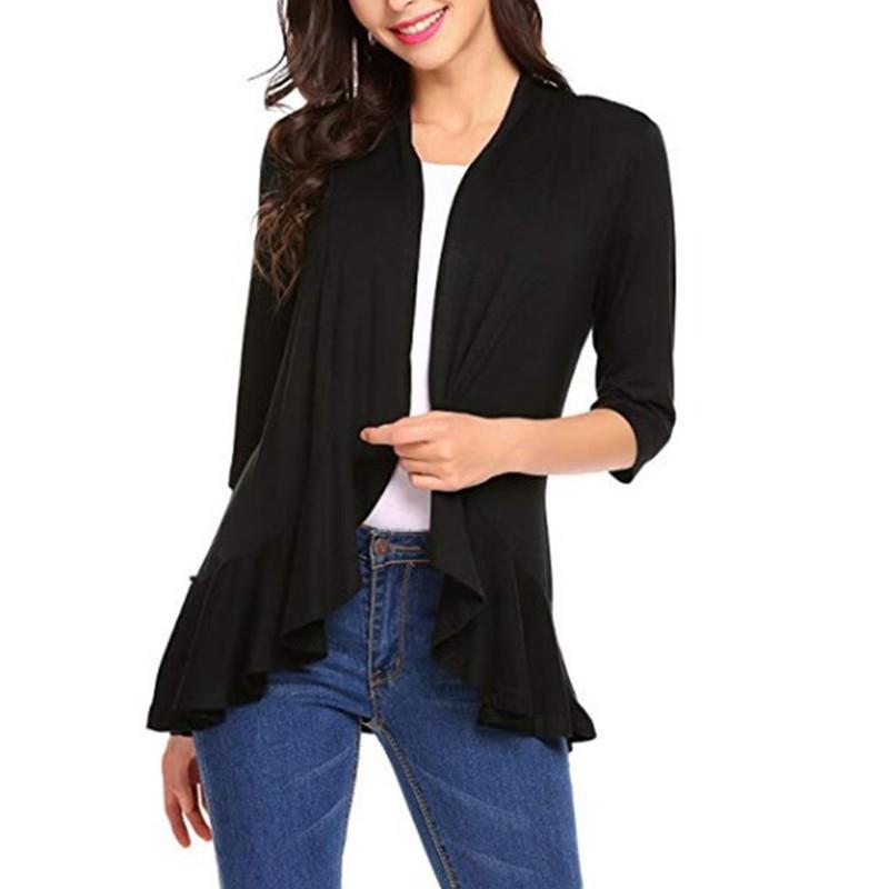 Damen Leichte Strickjacke mit asymmetrischem Saum Drune