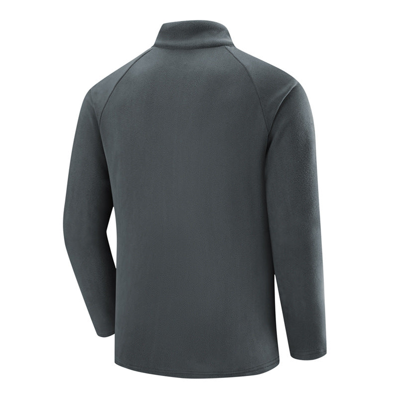 Herren Leichter Performance-Fleecepullover mit Viertel-Reißverschluss und Brusttasche Drune