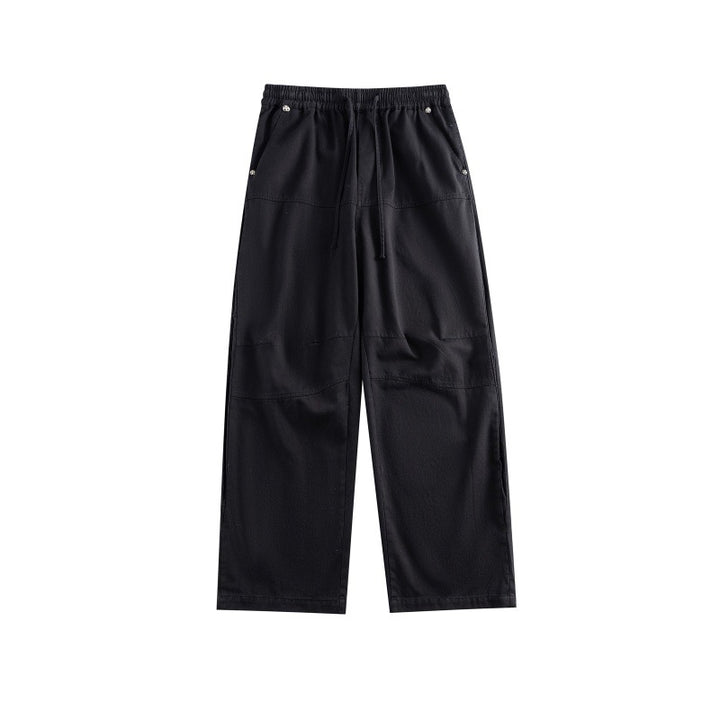 Damen Weite Culotte-Hose im Utility-Stil mit elastischem Bund, Tunnelzug und aufgesetzten Taschen Drune