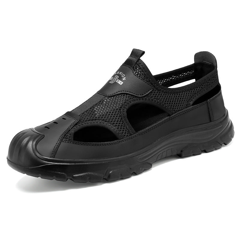 Herren nan atmungsaktive Outdoor-Sandale mit stoßdämpfender Sohle und verstärktem Zehenschutz Drune