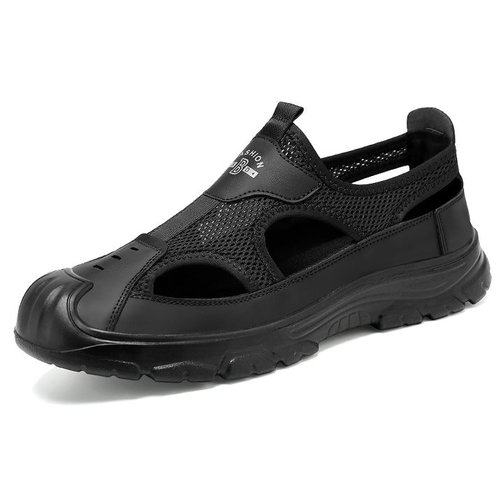 Herren nan atmungsaktive Outdoor-Sandale mit stoßdämpfender Sohle und verstärktem Zehenschutz Drune