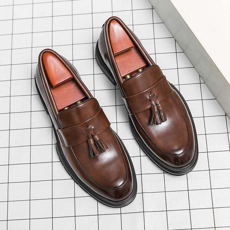 Damen elegante Loafers mit Quasten und hochwertigem Leder Drune