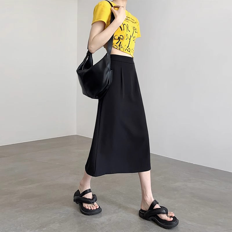 Damen Elegante und fließende Maxirock Drune