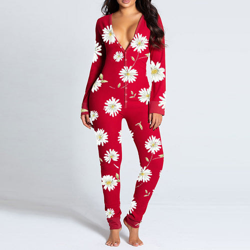 Damen Onesie mit Herzmotiv und kuscheligem Stoff Drune