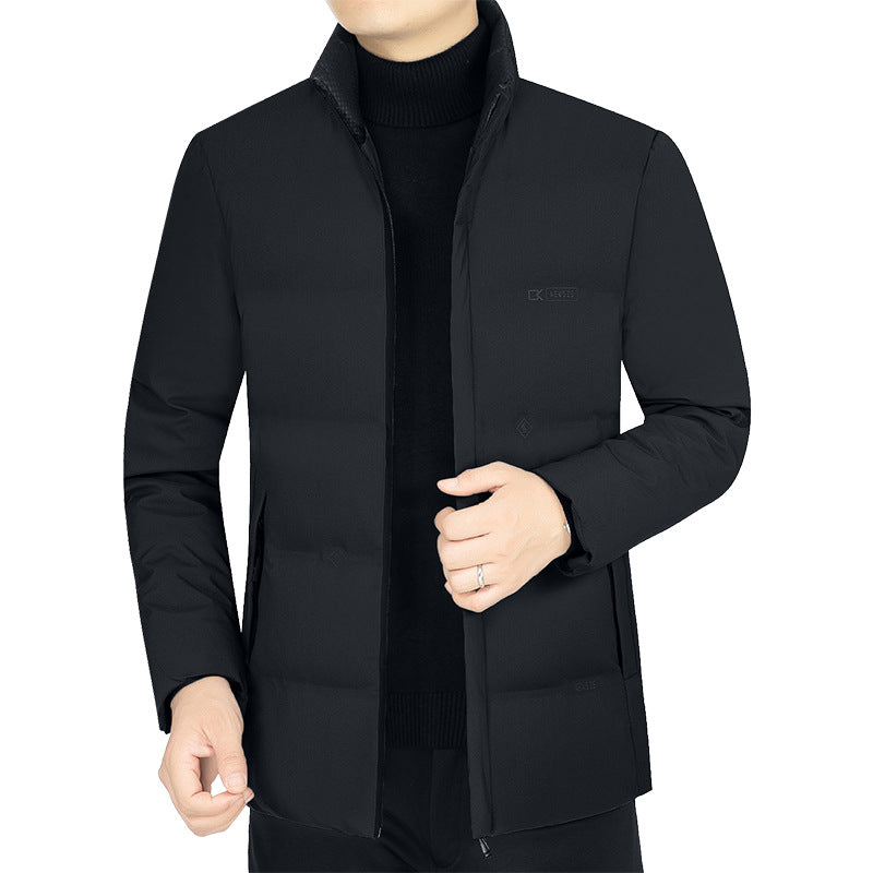 Herren Leicht wattierte Stehkragen-Funktionsjacke mit schlanker Silhouette Drune