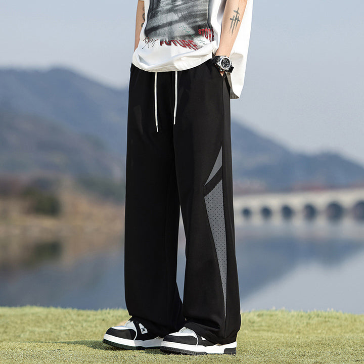 Herren Modische Freizeithose mit Kontrastdetails
