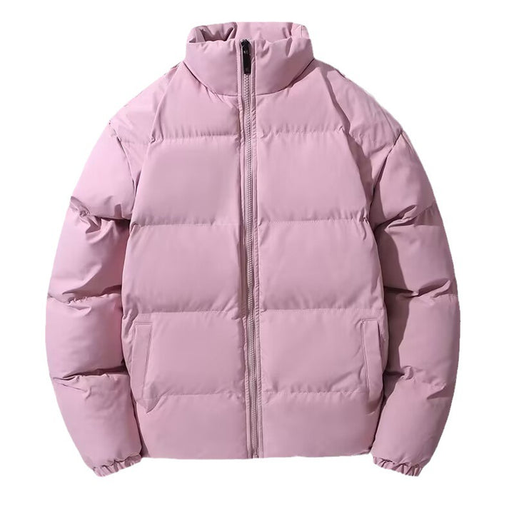 Damen Kurz geschnittene Thermo-Pufferjacke mit Stehkragen und minimalistischer Zipperfront Drune