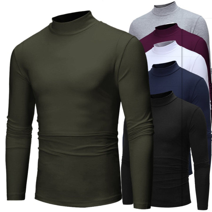 Herren turtleneck Langarmshirt Drune