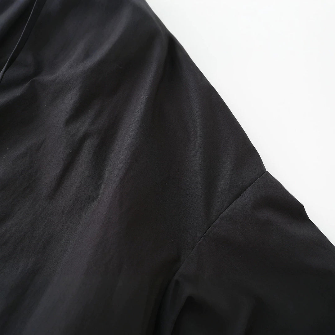 Damen Leichter Cropped-Blouson mit hohem Stehkragen, Tunnelzug und seitlichen Bindebändern Drune