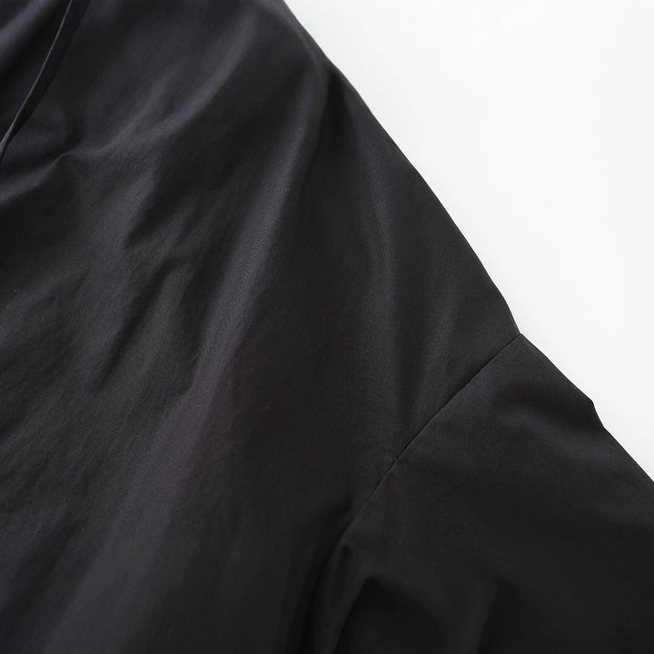 Damen Leichter Cropped-Blouson mit hohem Stehkragen, Tunnelzug und seitlichen Bindebändern Drune