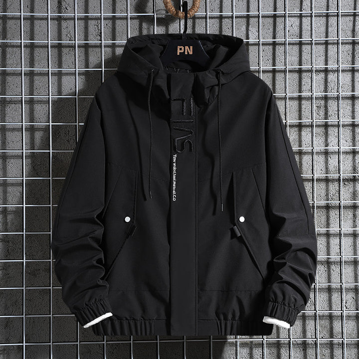 Herren Kapuzen-Fieldparka mit verdeckter Reißverschlussblende, Teddyfleece-Ärmelinnenfutter und Multifunktionstaschen Drune