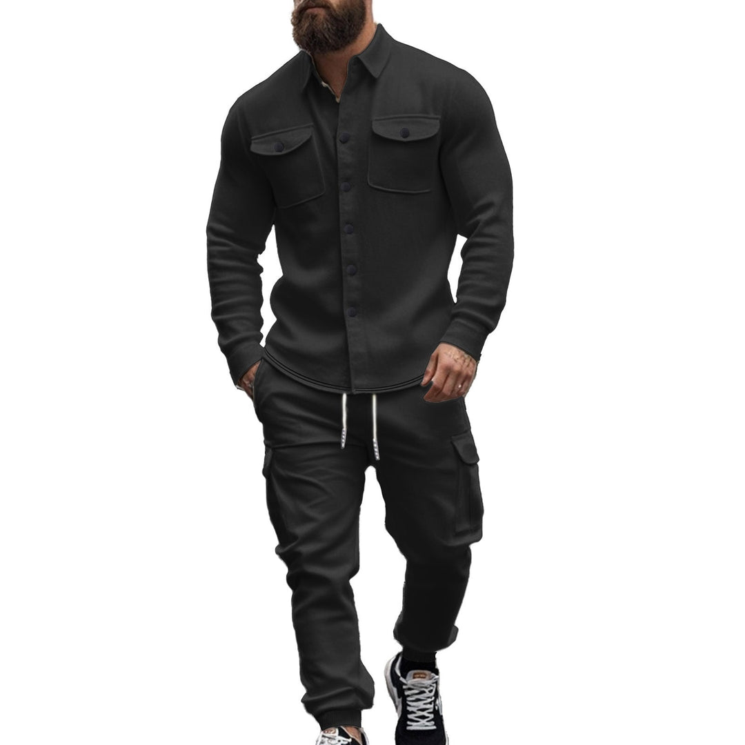 Herren Cargo-Set mit lässigen Hemd und elastischen Hosen Drune
