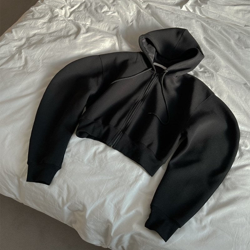 Damen lässiger Hoodie mit voluminösen Ärmeln Drune