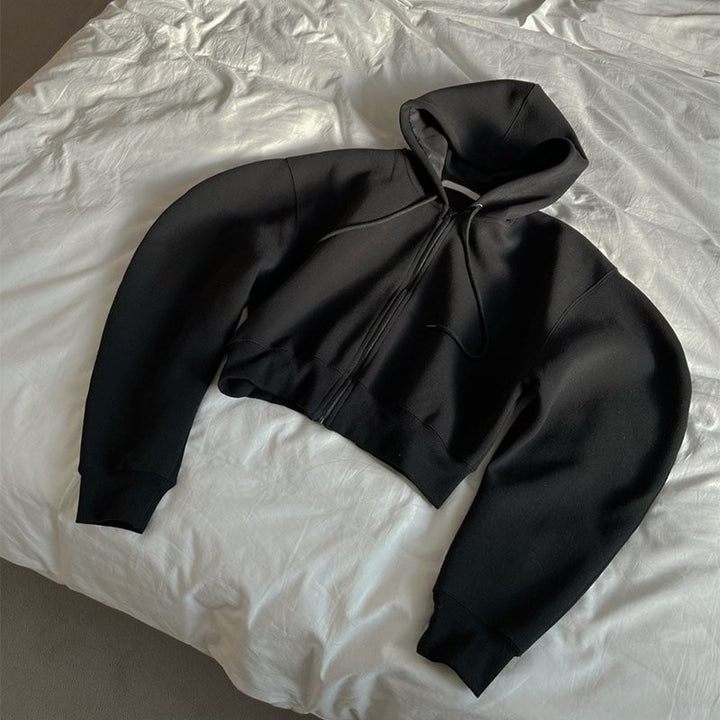 Damen lässiger Hoodie mit voluminösen Ärmeln Drune