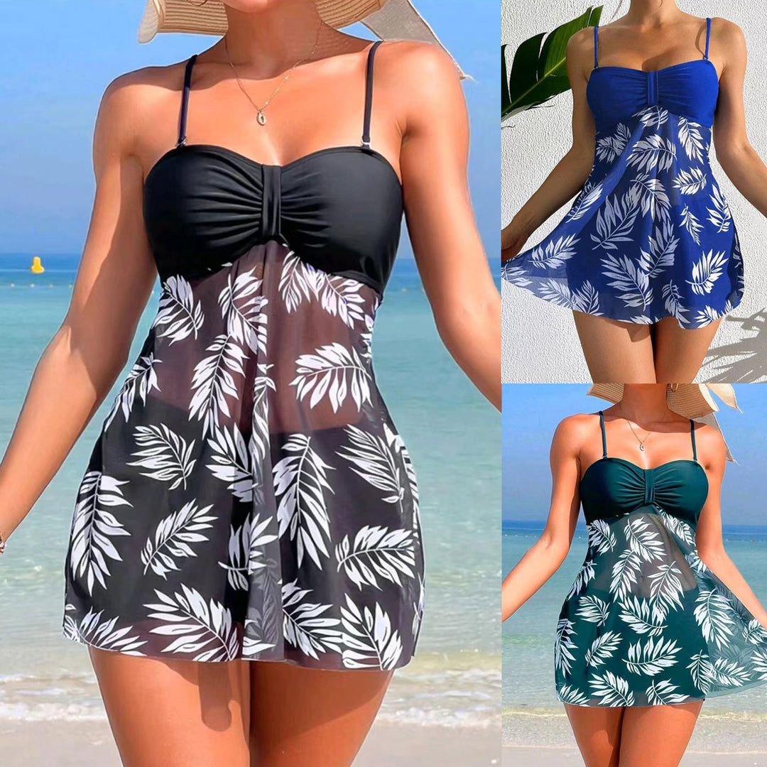 Damen Tankini-Set mit floralen Elementen Drune