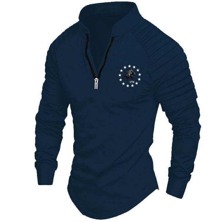 Herren Sportlicher Pullover mit elegantem Reißverschluss und praktischen Details Drune