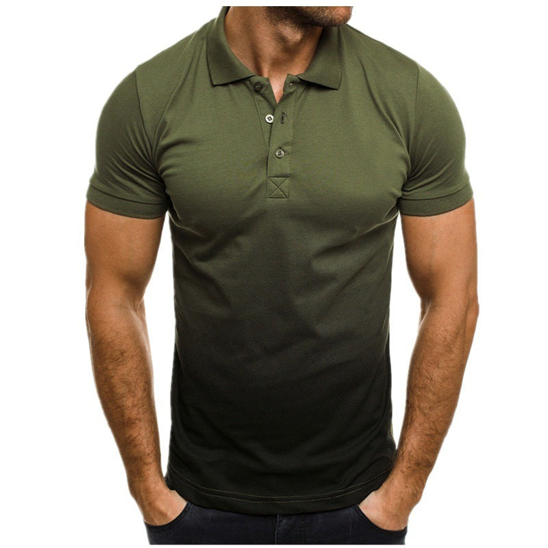 Herren Poloshirt mit elegantem Farbverlauf und modernem Design Drune