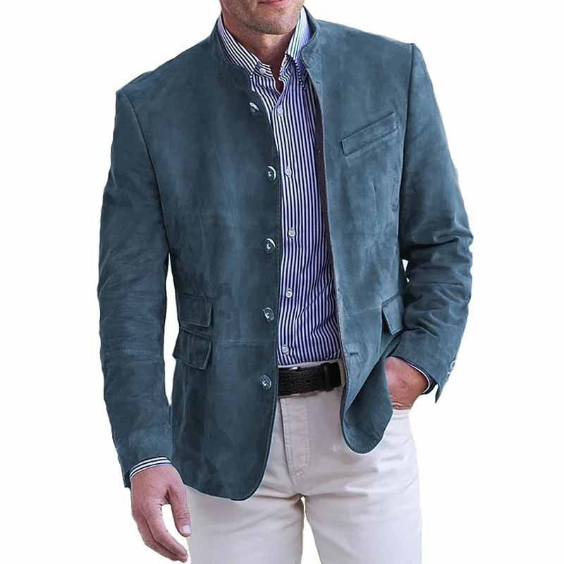Herren elegante Wildlederjacke Drune