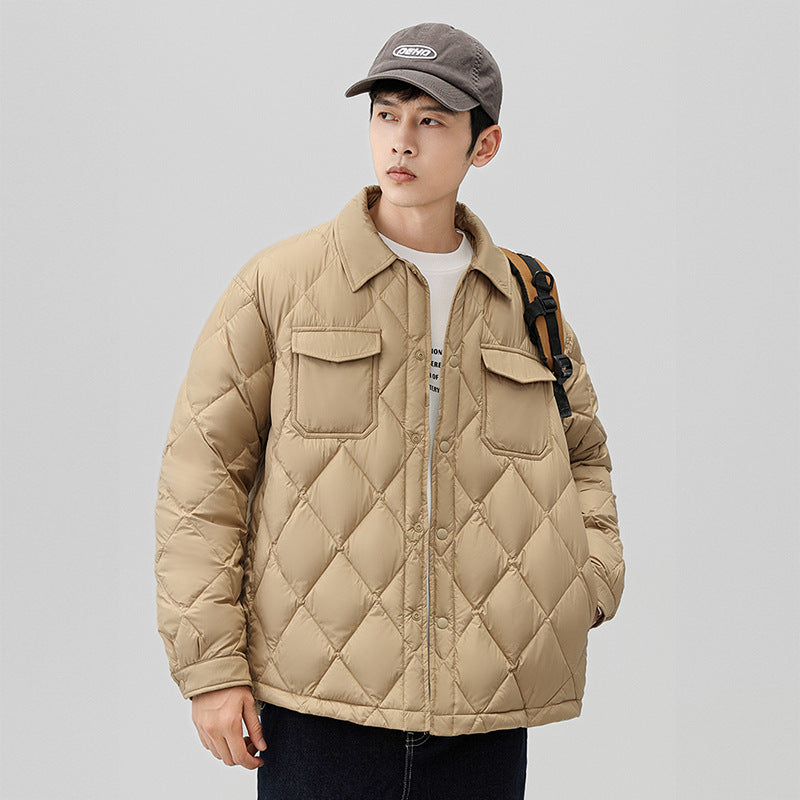 Herren Modische Steppjacke mit Taschen Drune