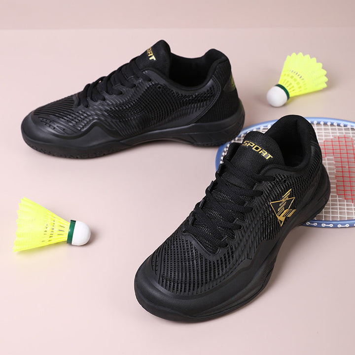 Damen Sportliche Badmintonschuhe mit rutschfester Sohle und atmungsaktiven Mesh-Einsätzen Drune
