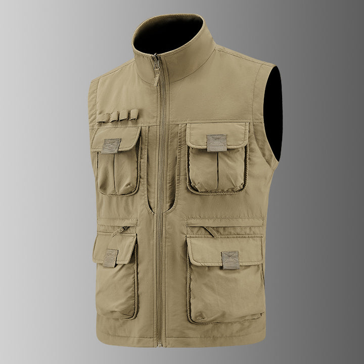 Herren Multifunktionale Utility‑Weste mit Fleecefutter & Mehrfach‑Taschen Drune
