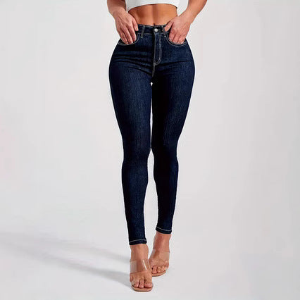 Damen High‑Waist Sculpting‑Skinny‑Jeans mit Superstretch Drune