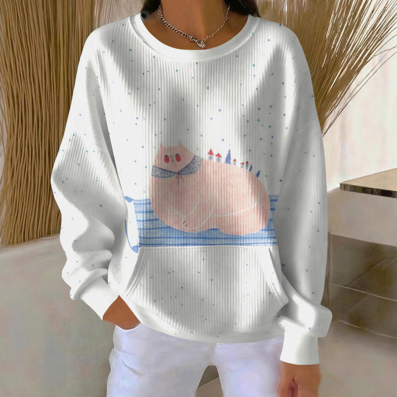 Damen Gemütlicher Pullover Drune