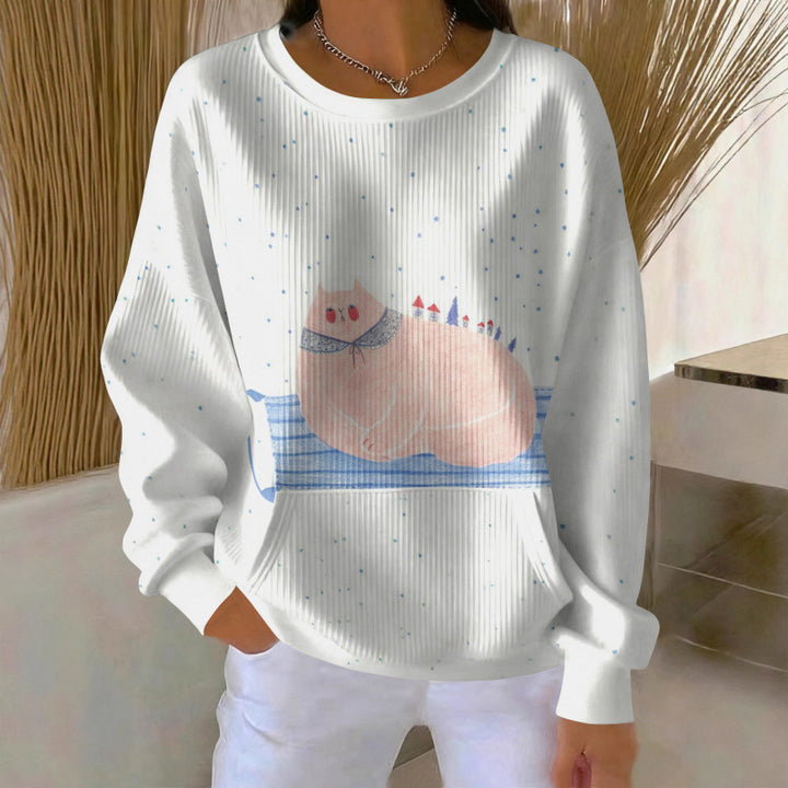 Damen Gemütlicher Pullover Drune