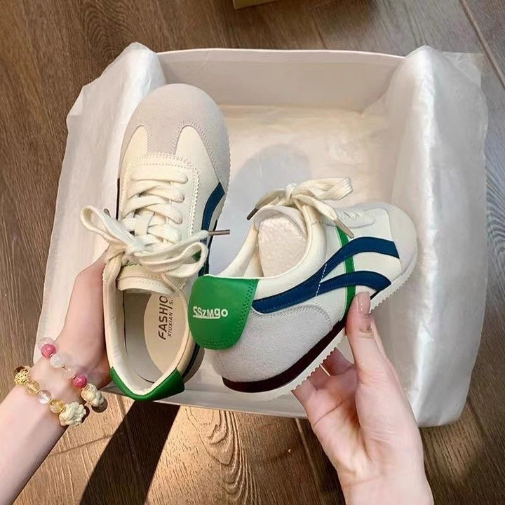 Damen komfortable Sneakers im Retro-Style mit atmungsaktiven Obermaterialien Drune