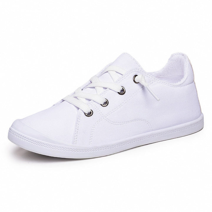 Damen Bequeme Canvas Sneakers mit atmungsaktiver Innensohle Drune