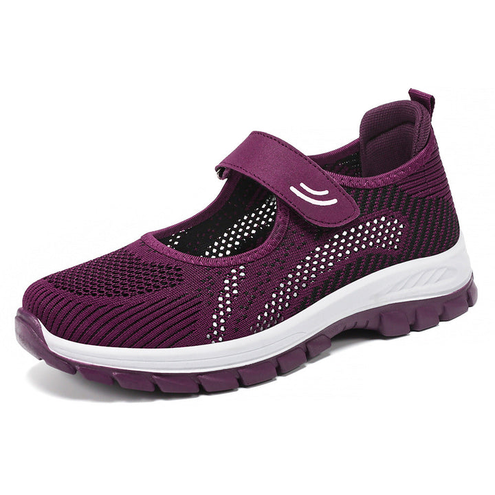 Damen Sportliche Slip-On Sneakers mit verstellbarem Riemen Drune