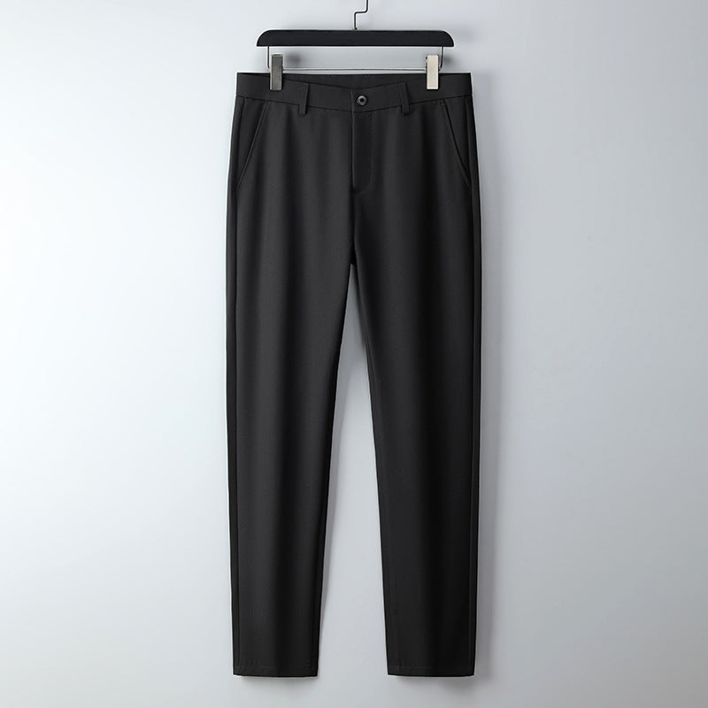 Herren Schmal geschnittene Anzughose aus Stretchtwill mit geradem Bein Drune