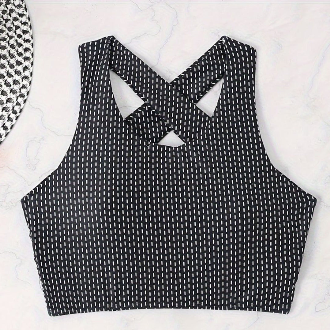 Damen Bikiniset mit hoch geschnittenen Unterteilen und Raffung Drune