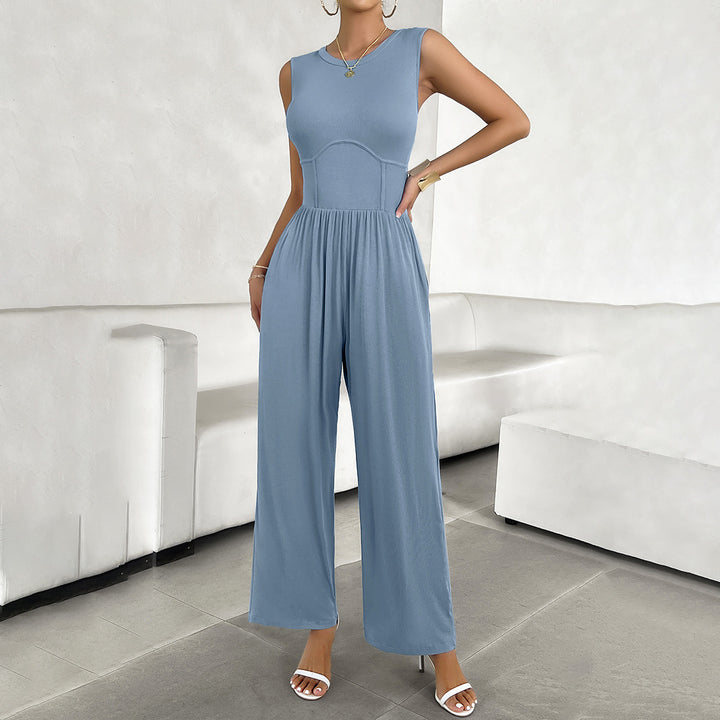Damen eleganter Jumpsuit mit weitem Schnitt und figurschmeichelndem Design Drune