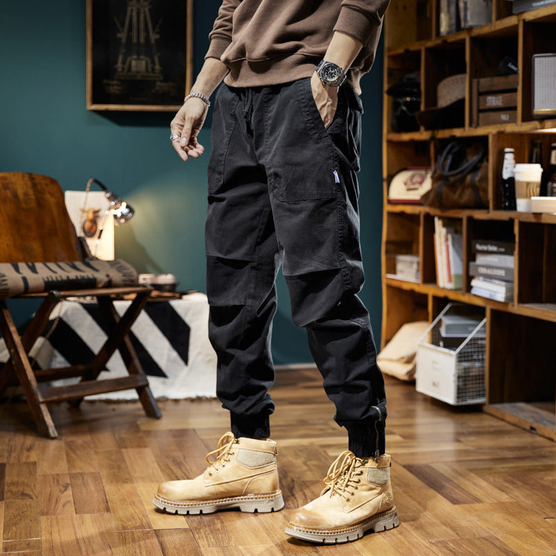 Herren Multifunktions-Cargojoggerhose mit elastischem Komfortbund, Karabiner‑Loop und Zipper-Knöchel Drune
