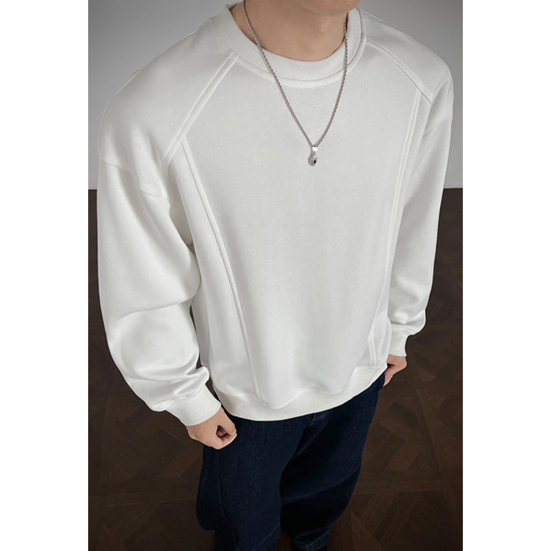 Herren Modischer Sweatshirt mit Raglanärmeln Drune
