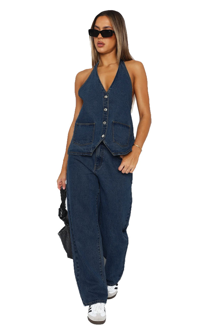 Damen Elegantes und lässiges Zweiteiler-Anzug-Set Drune
