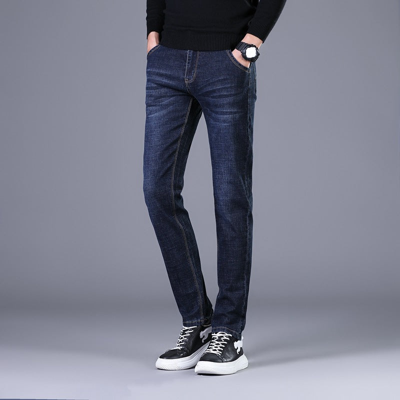 Damen Elastische Slim‑Straight-Jeans mit hohem Komfortbund Drune