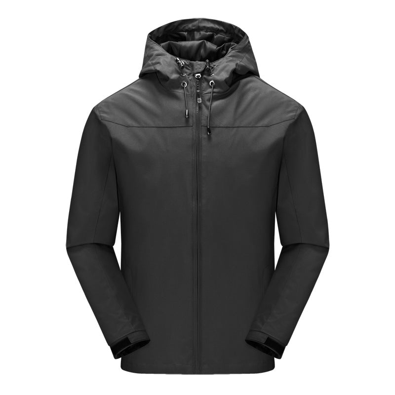 Damen Wasserabweisende Outdoor-Jacke mit Kapuze Drune